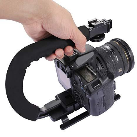 Camera Stablizer U Shape Flash Bracket Stand Grip Holder For GoPro And DSLR Digital Camera